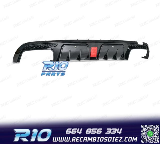 DIFUSOR MERCEDES W205 14- LOOK BRABUS NEGRO