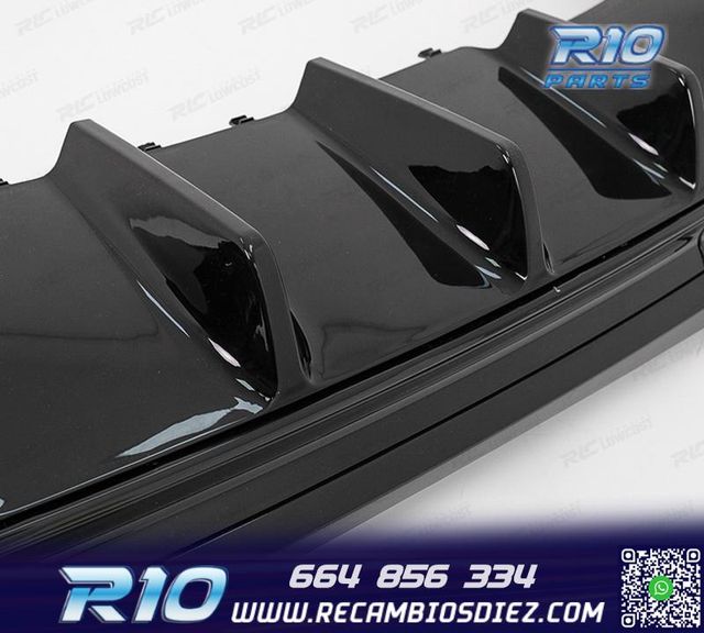 DIFUSOR MERCEDES W206 AMG 21- LOOK C43 + COLAS ESCAPE CROMO