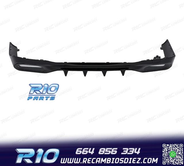 DIFUSOR MERCEDES W206 AMG 21- LOOK C43 + COLAS ESCAPE CROMO