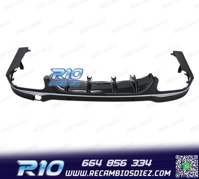 DIFUSOR MERCEDES GLC X253 AMG 15-18 LOOK GLC43 PLATA