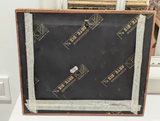 2 Cuadro Cupido con Cisnes Marco Dorado