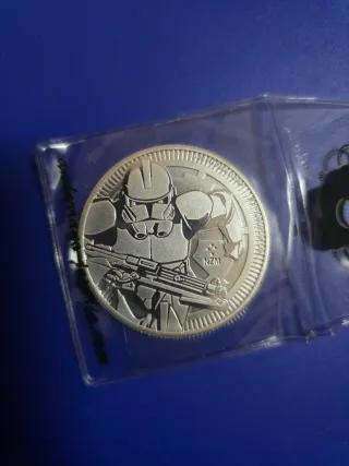 Moneda de Plata Star Wars Stormtrooper