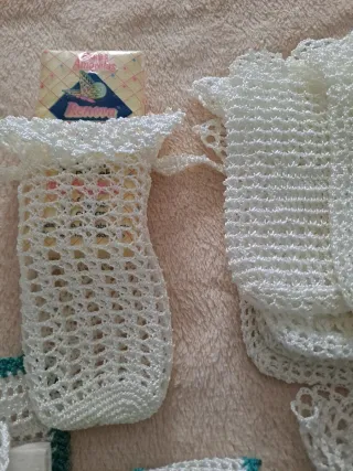 Bolsitas para pañuelos hechas a mano todo el lote