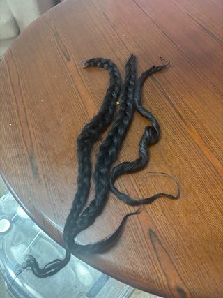 Mallas Fallera Niña Negras pelo natural