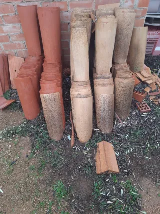 Tejas de cerámica antiguas