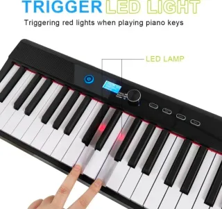 Tastiera Pieghevole 88 Tasti Elettrica Bluetooth