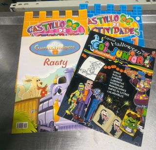 4 cuadernos surtidos con actividades infantiles