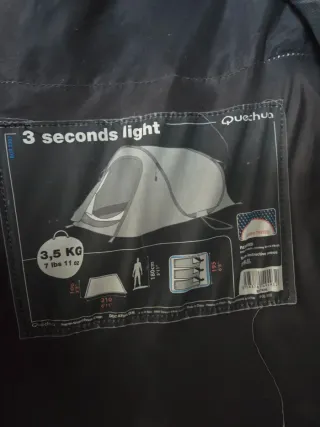 Tienda de campaña Quechua 3 Seconds Light