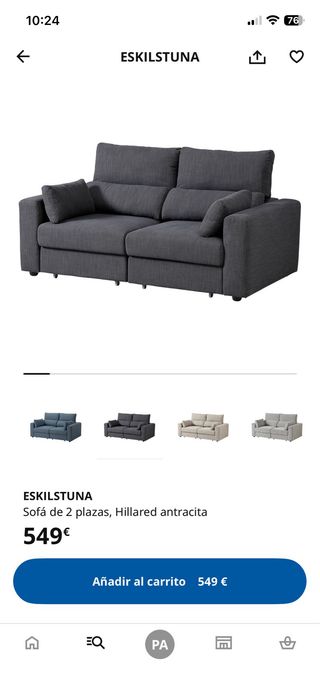 Sofá Ikea Ekilstuna 2 plazas