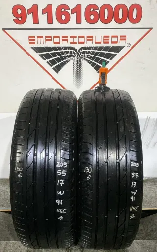 205 55 17 W BRIDGESTONE RUEDA AL 90% VIDA UTIL
