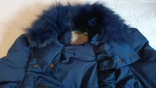 Cazadora azul con pelo