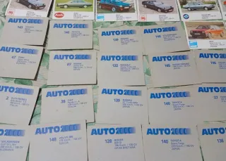 Lote de cromos Autos 2000 antiguos de colección