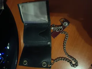 Cartera Harley Davidson con Cadena Marrón