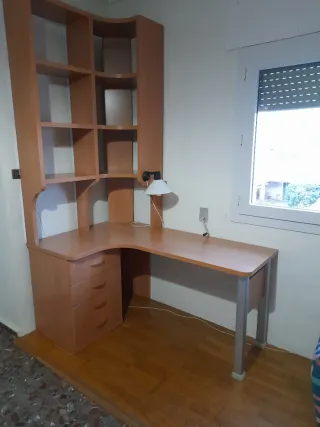 Mesa de estudio rincon madera y metal