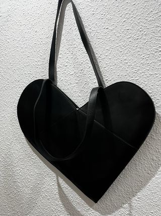 Bolso Corazón Desigual Negro piel