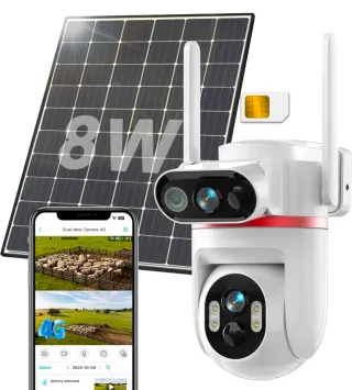 Telecamera 4G con Pannello Solare 8W