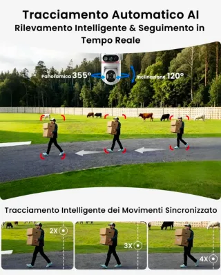 Telecamera 4G con Pannello Solare 8W