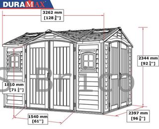 Caseta PVC Apex Pro Plus 249x326x234 cm - Duramax