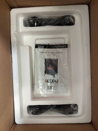 Chimenea eléctrica negra 1950 W, 37 x 23 x 51 cm | Kekai Arizona