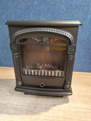 Chimenea eléctrica negra 1950 W, 37 x 23 x 51 cm | Kekai Arizona