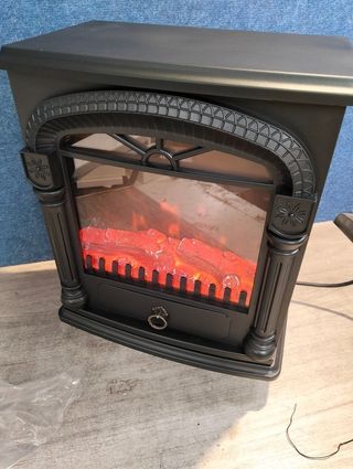 Chimenea eléctrica negra 1950 W, 37 x 23 x 51 cm | Kekai Arizona