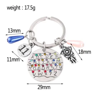 Portachiavi Stranger Things 11 Alfabeto