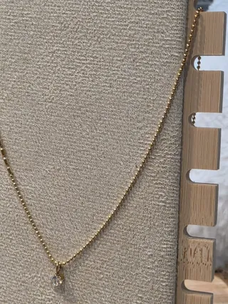 Gargantilla plata bañada en oro