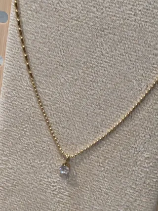 Gargantilla plata bañada en oro