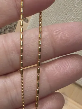 Gargantilla plata bañada en oro