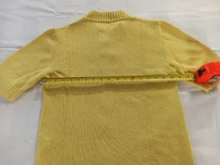 Maglioncino cotone maniche corte giallo