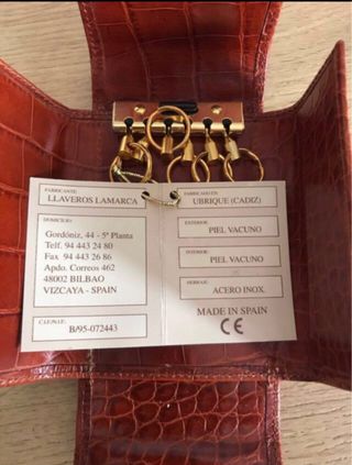 Cartera de piel para llaves Lamarca