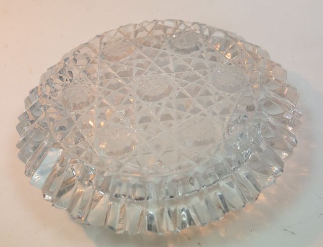 Cenicero de cristal de Bohemia