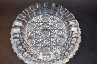 Posacenere in cristallo di Boemia