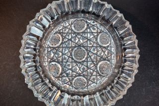 Posacenere in cristallo di Boemia