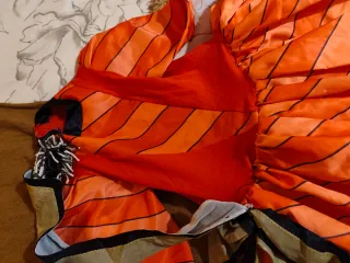 Disfraz princesa con cancan naranja