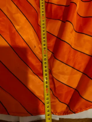 Disfraz princesa con cancan naranja