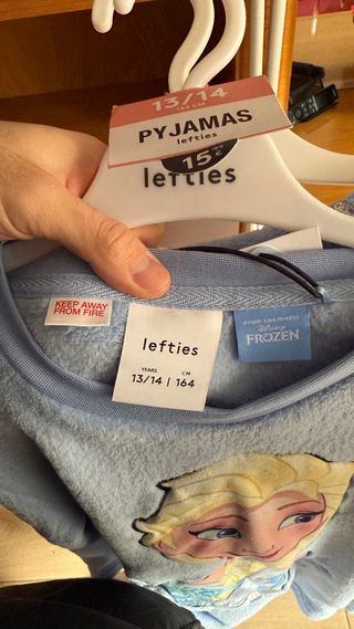 Pijama Frozen Niña 13/14 Años Lefties