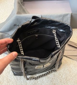 Borsa Balenciaga Crush Nero