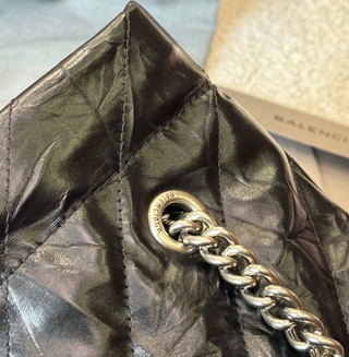 Borsa Balenciaga Crush Nero