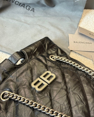 Borsa Balenciaga Crush Nero