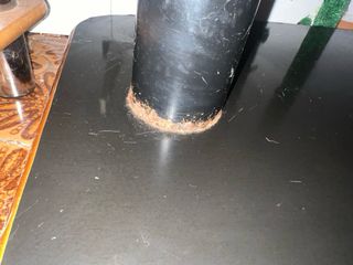 Mueble auxiliar cristal y madera