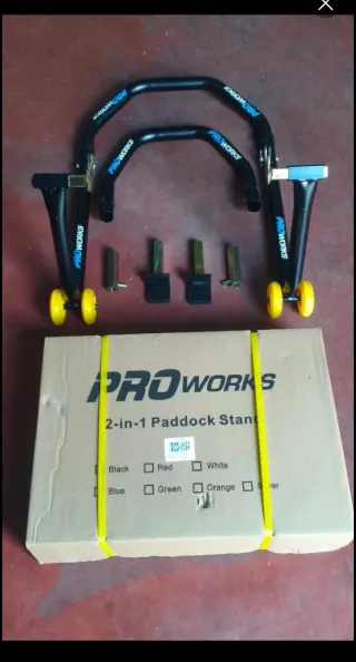 🆕Caballete 2-en-1 para Moto. Delantero y trasero