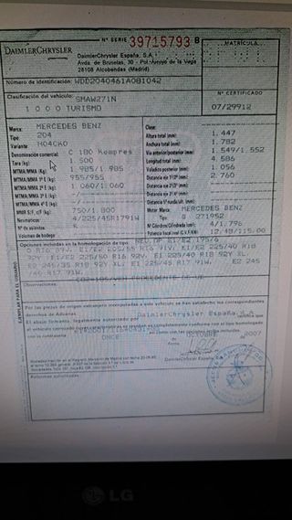 Motor completo mercedes C180K G271952