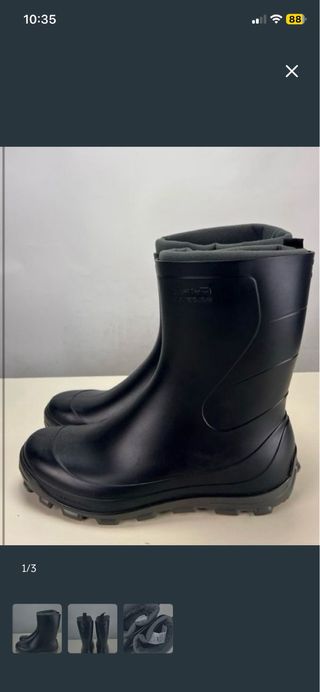 Botas de agua forradas negras