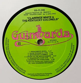 CLARENCE WHITE AND THE KENTUCKY COLONELS VINILO