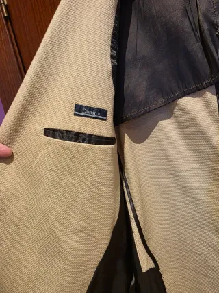 Americana beige/marrón claro