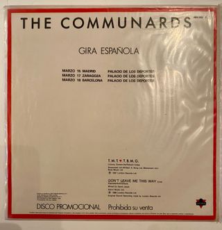 Vinilo The Communards T.M.T. ♥ T.B.M.G.