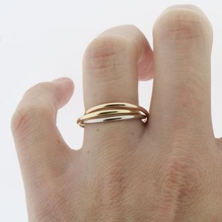 Anillo Cartier Trinity Oro 3 Tonos Talla 60