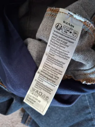 Pantalón vaquero premamá azul