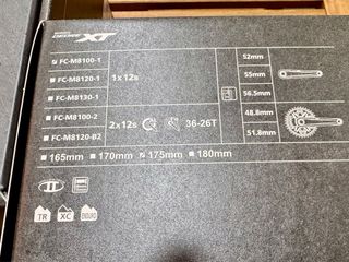 Bielas Shimano Deore XT FC-M8100 NUEVAS